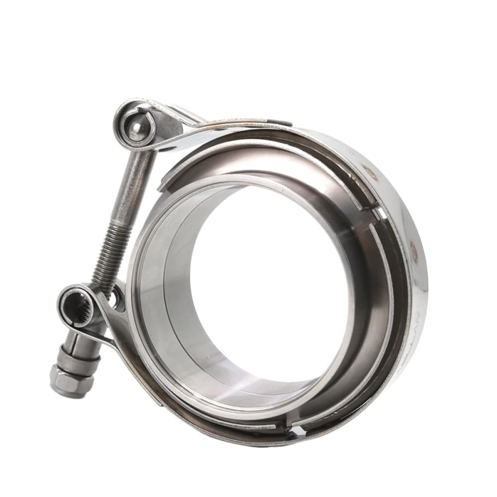V-Clamp and Flange Kit Turbine Outlet Exhaust Vband Hose Clamp Compatible with Auto Parts 1.75-6(2.5 inches)