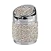Bling Crystal zdejmowana popielniczka samochodowa, MoreChioce przenośna papierośnica cylindryczna uchwyt na kubek z pokrywką brokat diamentowa popielniczka kosz na śmieci do większości samochodów SUV-ów ciężarówek, biały