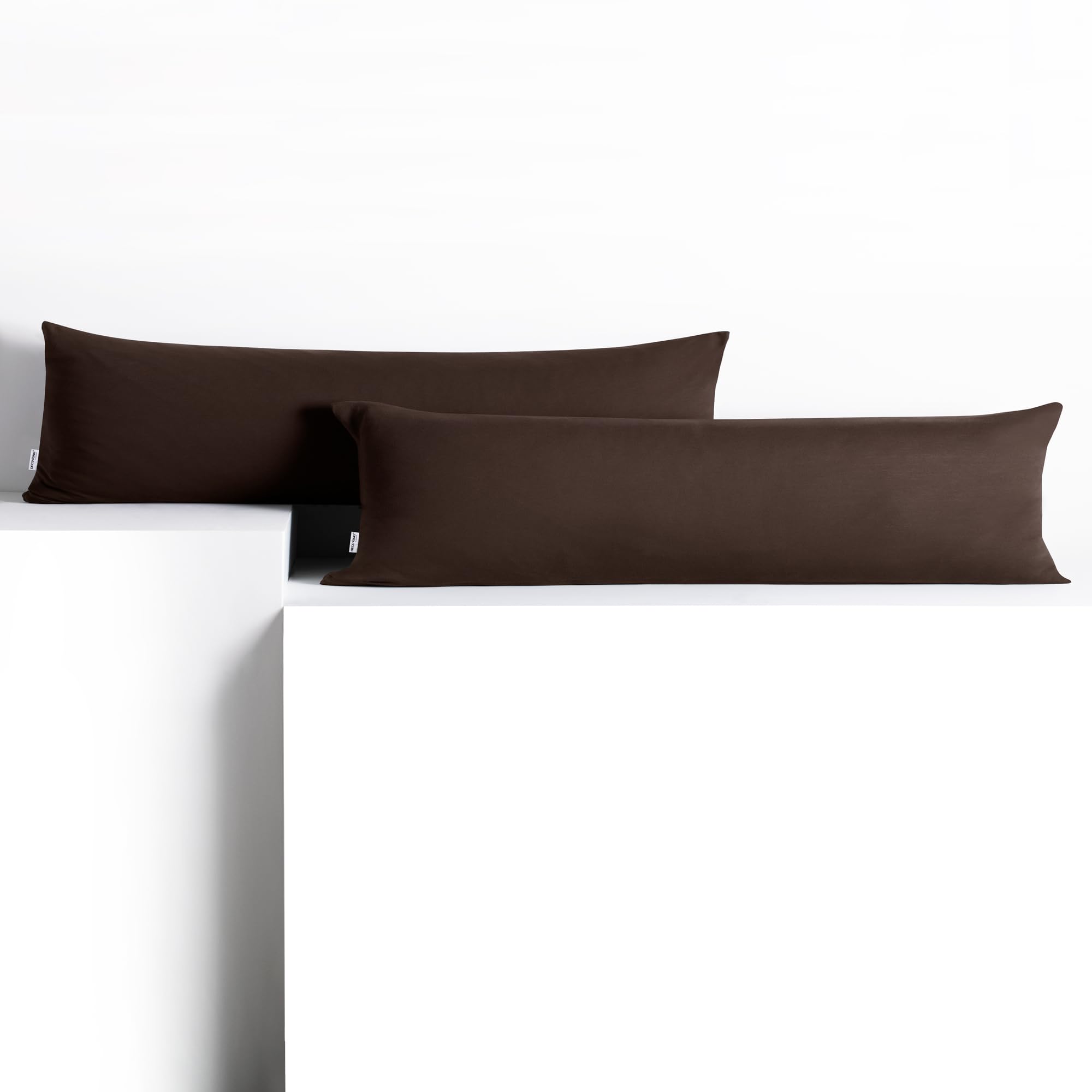 DecoKing Amber-kussenslopen 40 x 200 cm, katoen, rits, donkerblauw, 2 stuks