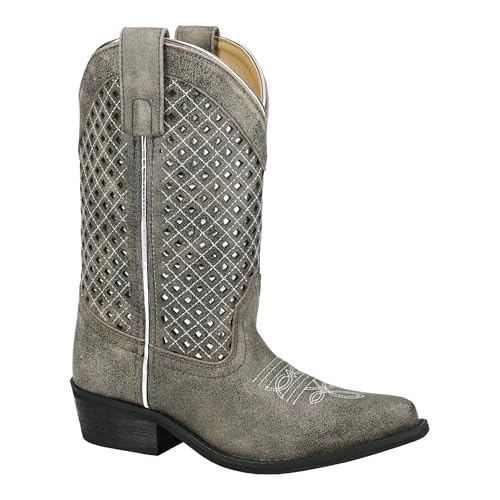 Smoky Mountain Western Boots Girls Leather Magnolia Gray 3411C4