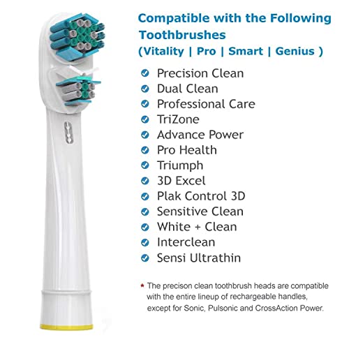Miniatura 3 de Recambios Cepillos Para Oralb Dual Clean, Cabezales De Repuesto Compatibles Con Braun Oralb, Se Adapta A Vitality, Triumph, Genius, Professional Y Otros, 8 Piezas