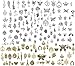 Encantos Colgantes Mixtos,Abalorios de Plata para Hacer Pulseras,Crear Joyas,Colgantes Tibetanos,Abalorios de Plata para Pulseras,Diy Accesorios,Accesorios de Decoración