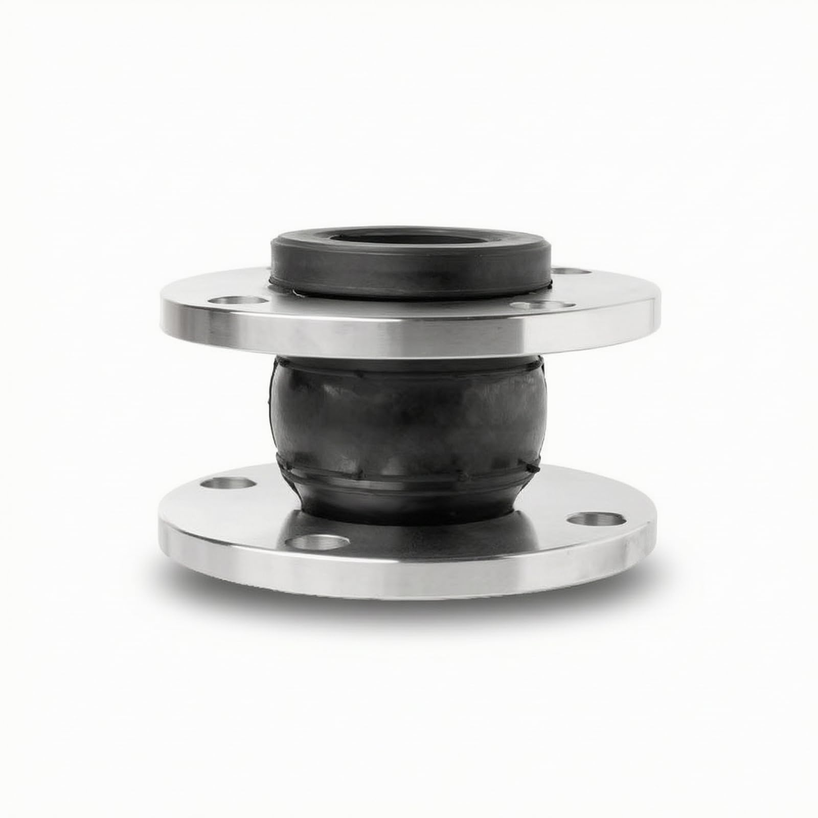 perfk Joint de Dilatation en Caoutchouc Compensateur à Brides en Inox 304 Soufflet de Jonction Flexible Réduit Contraintes Thermiques et Mécaniques pour, DN65, 304DN65-Épaisseur 16.5mm-PN16