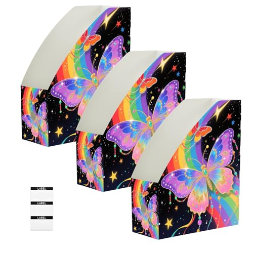 Classeurs pliables 22,9x30,5 cm boîte de rangement gain de place pour documents et courrier papillon