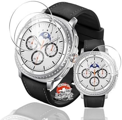 （05:30時点） 用 Galaxy Watch8 Classic ガラスフィルム 保護フィルム 【3枚セット 国産旭硝子素材】 用 ギャラクシーウォッチ8クラシック フィルム 高透過率 超薄型 用 Galaxy Watch 8 Classic 46mm 液晶 保護フィルム 耐衝撃 全面保護 飛散防止 自動吸着 気泡なし 簡単貼り付け (対応 ギャラクシーウォッチ8クラシック 46mm 強化ガラスフィルム)