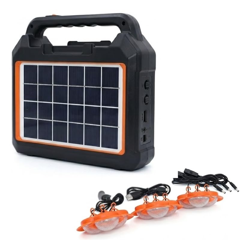 Drumstone 𝟏𝟓-𝐘𝐞𝐚𝐫 𝐋𝐨𝐧𝐠-𝐋𝐢𝐟𝐞 𝐖𝐚𝐫𝐫𝐚𝐧𝐭𝐲 Rechargeable Solar Power System with Solar Panel, 4.5Ah Battery, Bluetooth Speaker, FM Radio, USB Charging and Portable Emergency Backup.-image-40
