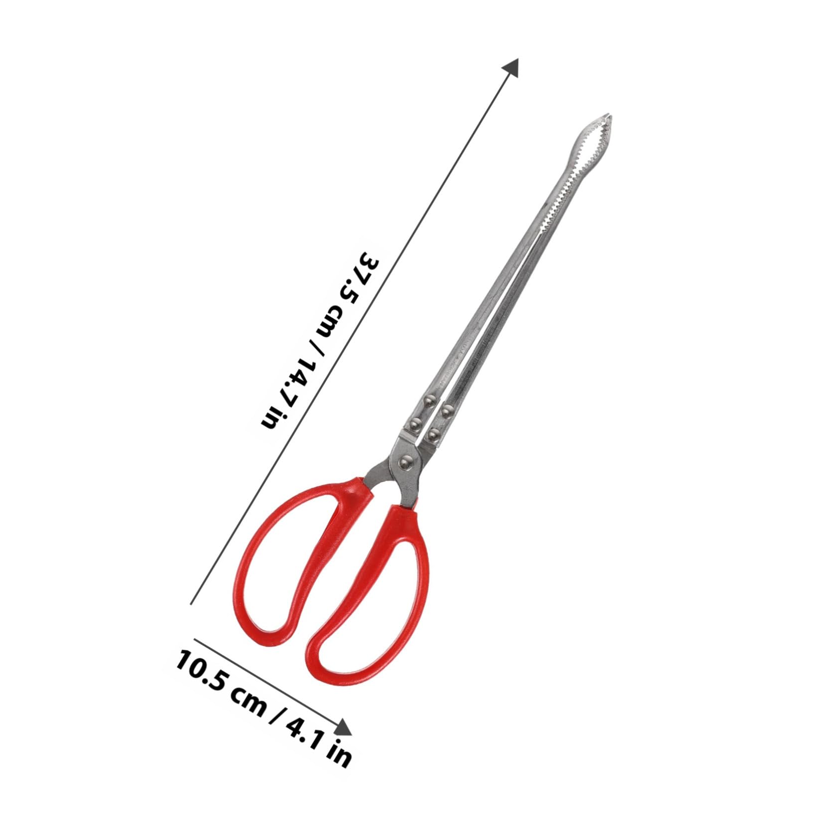 ERINGOGO Pince à Crabes Portable en Acier Inoxydable Manche Antidérapant, Outil Multifonction Pratique pour Attraper Poissons et Crabes en Milieu Aquatique