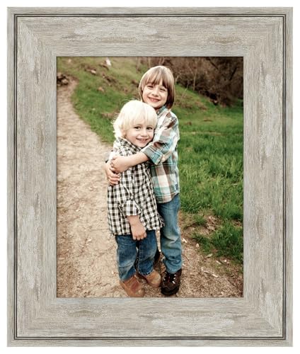 Amanti Art Picture Frame 11x14 Photo Frame, Crackled Metallic Wood Framing for your Wedding Photos, Family Pictures, Diploma, Certificate, Kids Art Gift for Mom or Poster Wall Decor