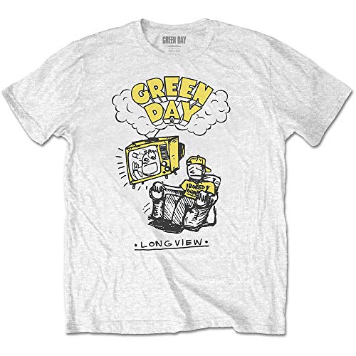 Image of Green Day Longview Doodle Official Tee T-Shirt Mens Unisex (Small)