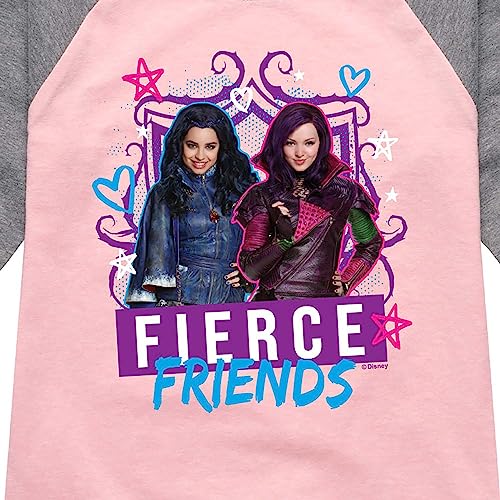 Disney Descendants - Fierce Friends - Toddler and Youth Girls Raglan Graphic T-Shirt3