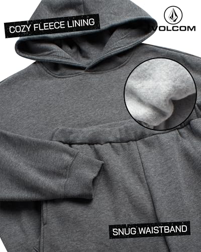 Volcom Boys' Active Tracksuit Set - 2 Piece Athletic Performance Fleece Hoodie Sweatshirt and Jogger Sweatpants (Sizes: 4-20)3