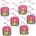 Giraffe Girl - Baby Shower or Birthday Party Hanging Decorations - 6 Count