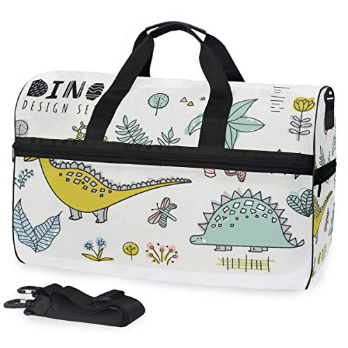 Reisetaschen Set Dinosaurier Duffle Bag Gepäck Sport Gym für Damen & Herren