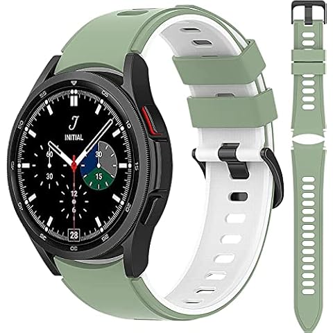 kitway Silicone Watch Band 20mm Watch Bands, Quick Release Replacement Straps Men and Women Smartwatch bands Compatible Samsung Collection of watch bands (light green) Cover
