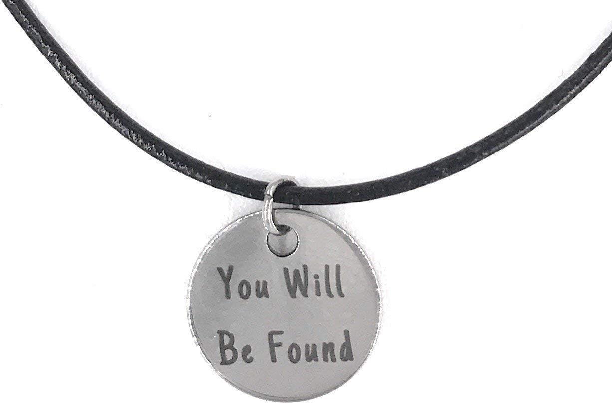 Dear Evan Hansen Genuine Leather Necklaces (You Will Be Found -Stamped)