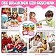 QITIXI:OU 15 Stück Mini Magnettafel Kinder Set, Magnetische Doodle Board(6 Farben + Apfel/Birne/Normal Design), Lernspielzeug-Schlüsselanhänger für Kinder, Kindergeburtstag gastgeschenke