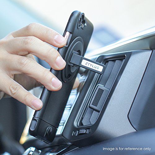 Ztylus Z-Clip Car Phone Vent Clip W/Black Leather Feel Smartphone Case For Apple Iphone 6 Plus & 6S Plus Multipurpose Kickstand Pocket Clip Case - Non-Slip Phone Case Magnet Free Full Body Protection #TOP1