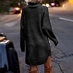 Womens-Fall-Dresses-Winter-Autumn-Solid-Color-Round-Neck-Long-Sleeve-Loose-Sweater-Dress-Clothes-S-XL