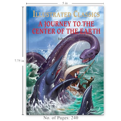 Image of Journey To The Center of The Earth: Illustrated Abridged Children Classics English Novel With Review Questions (Hardback)