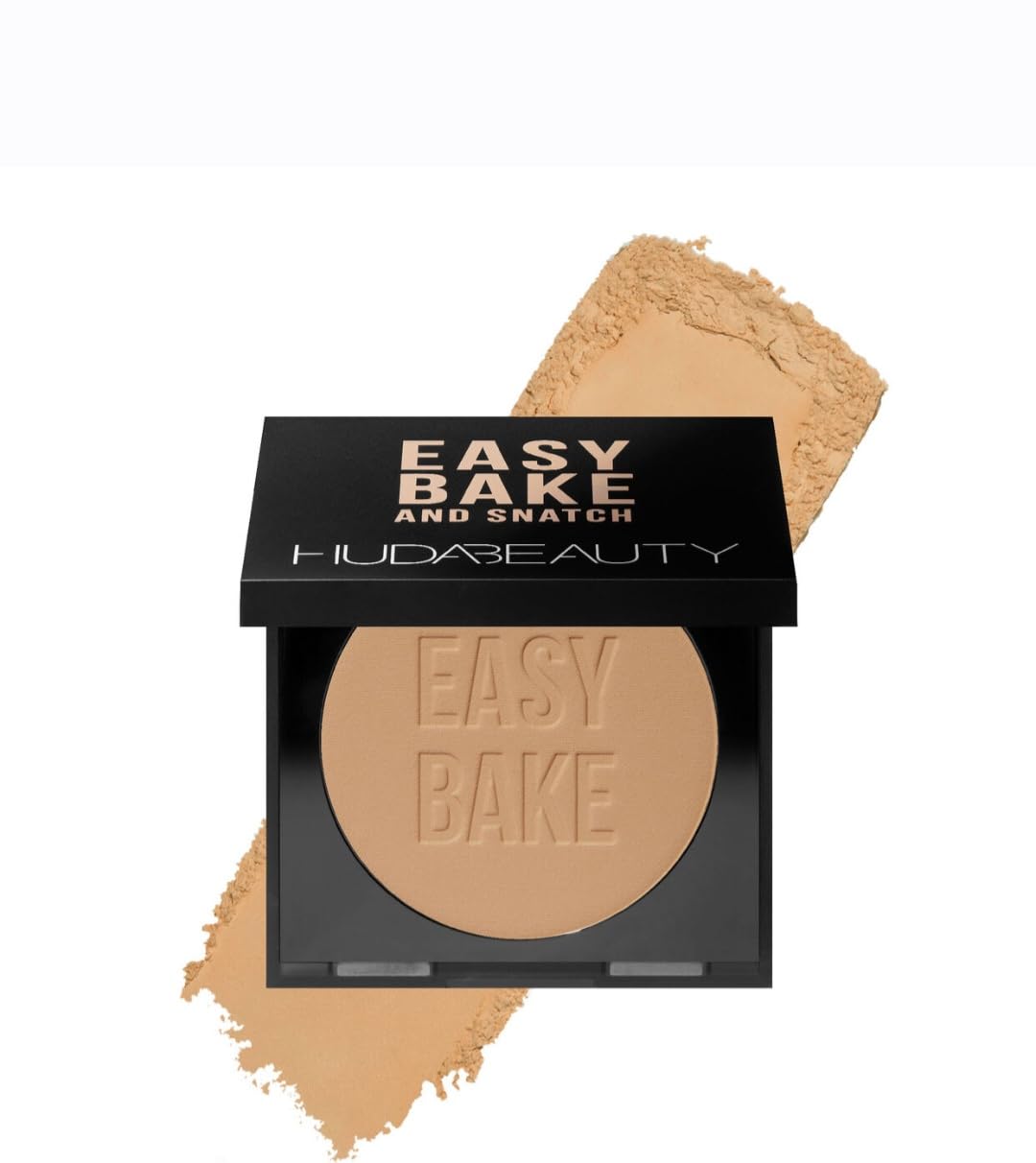 Hudabeauty HUDA BEAUTY Easy Bake and Snatch Pressed Talc-Free Brightening and Setting Powder Blondie, 0.29 Ounce (Pack of 1)