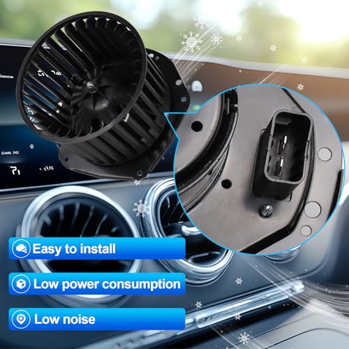 Image of AC Heater Blower Motor, Blower Motor with Fan Fit for 95-98 Blazer, 94-04 S10, 96-05 Astro, 95-98 Jimmy, 96-05 Safari, 94-03 Sonoma, 96-98 Oldsmobile Bravada, 700092 19179474 GM3126114