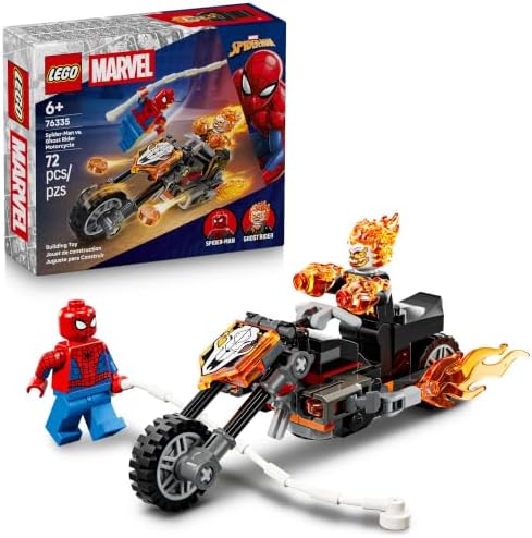 LEGO Marvel Homem-Aranha vs. Motocicleta Fantasma com Motocicleta 76335