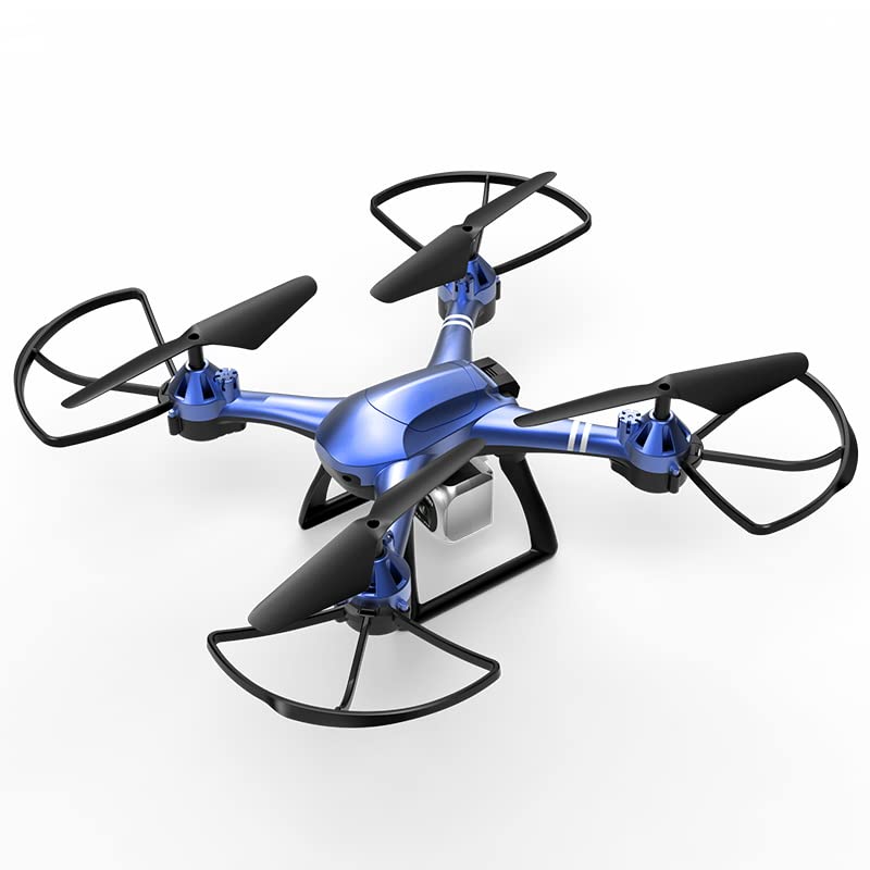 Smart-mini-drone-with-4k-HD-dual-camera-aerial-aerial-vehicle-Suitable-for-adult-beginners-children-foldable-remote-control-night-flight-quadcopter-flight-toys-Blue