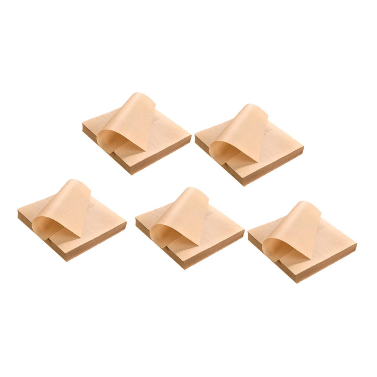 VALICLUD 500hojas Papel Para Freír Papel Absorbente De Aceite Sin Blanquear Para Snacks Hamburguesas y Horno y Resistente La Grasa Para Cocina y Freidora