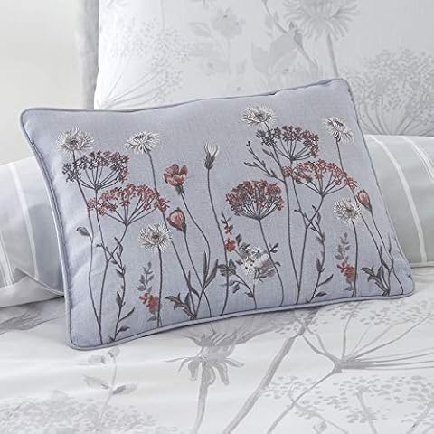 Catherine Lansfield Floral Border Cushion 30x40cm Cover