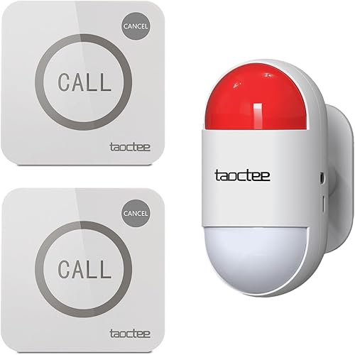 Alarma con botón de pánico para casa, control remoto, sistema de alarma estroboscópica de sirena, sonido y luz, botón de pánico de emergencia para