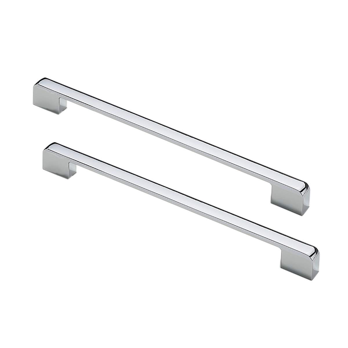 Poignées d'armoire en alliage de zinc Unifizz 222mm en chrome pour porte coulissante et tiroir