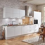  nobilia elements Küchenzeile 3,90m vormontiert  Eiche Provence  mit Geräten  Gratis-Schneidebrett