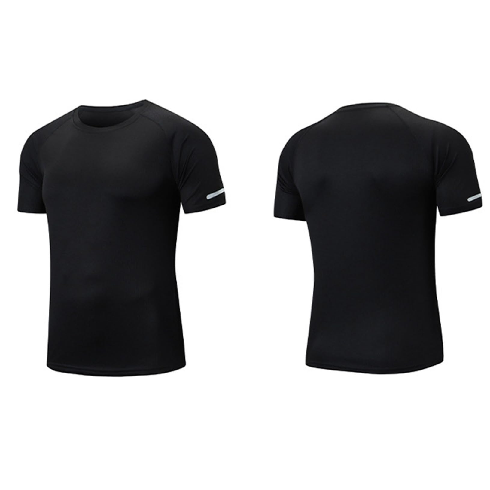 YEAHDOR Kids Boy's Short Sleeve Sports T-Shirts Quick Dry Compression Shirts Athletic Top Running Training Swimming Tee Black 3-4 Years