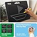 PicassoTiles Magnetic Drawing Board 748 Beads Pad Large 12x10 Inch STEM Writing Toy Reusable Erasable Educational Tablet for Toddlers Kids Age 3 Plus Magnet Learning Tool Brain Development PTB01BLK