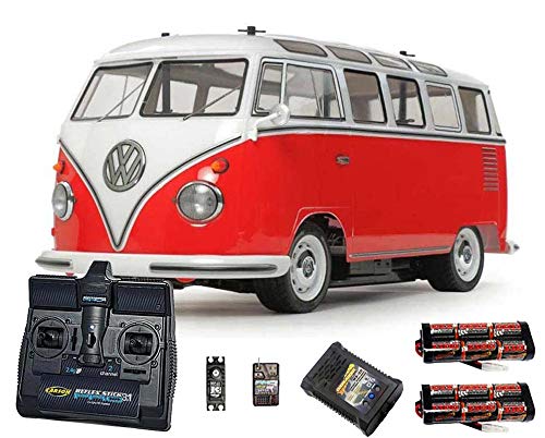 Image of Tamiya RC 58668 Volkswagon Type 2 Combi Van 1:10 Premium Stick Radio Bundle