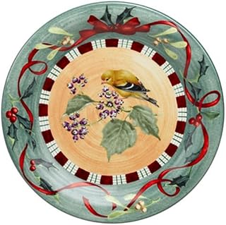 Lenox Winter Greetings Everyday Stoneware Goldfinch Dinner Plate