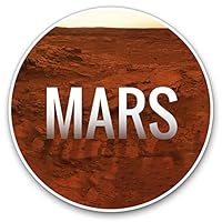 2 x 30cmVinyl Stickers - Mars Planet Space NASA Decals for Car Van Luggage Scrap Book Fridge #8223