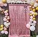ShiDianYi 4FTX6FT-Fuchsia Pink-Sequin Photo Backdrop, Wedding Photo Booth,Photography Background (Fuchsia Pink)