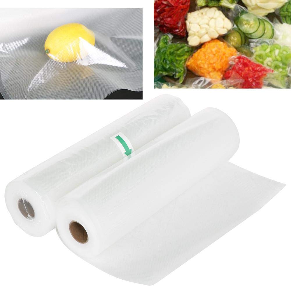 5 Rolle 20 x 500cm und 5 Rolle 25 x 500cm Vakuumrollen Catalpa Blume Vakuumfolie Vakuumbeutel mit Profil Einschweißen Vakuumverpackung mit Struktur Verpackungsfolie Vakuumrollen