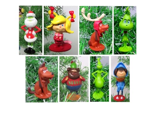 The Grinch Who Stole Christmas Holiday Ornament Set Featuring GRI...