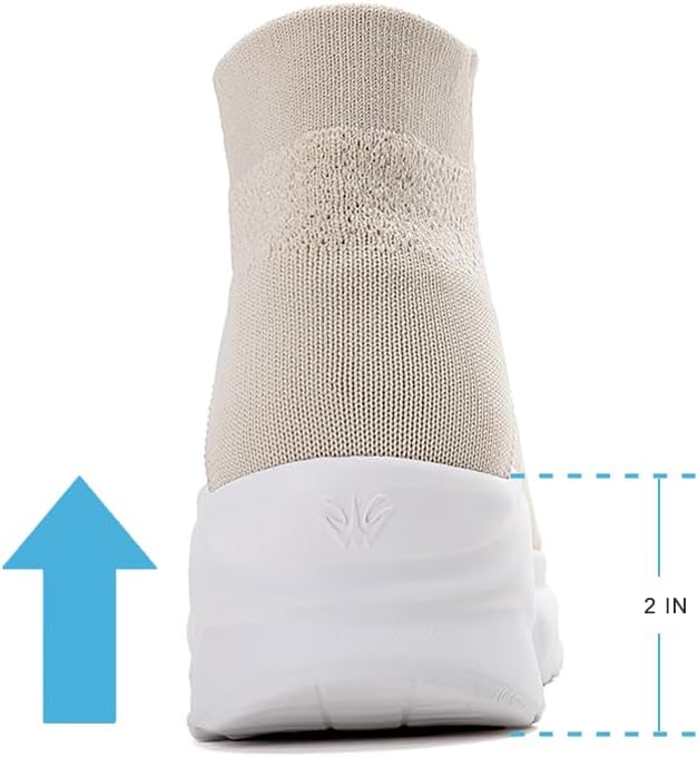 RUIDENG Walking Shoes for Women Nurse Slip Resistant Work Running Sneakers Loafers Platform Sneakers Comfortable Weight Light - Image 5