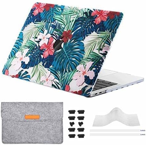 Miger MacBook Pro 13" Case 2017 & 2016 Release,Hard Case Shell Cover with Keyboard Cover,Felt Bag,Anti Dust Plugs for A1706/A1708