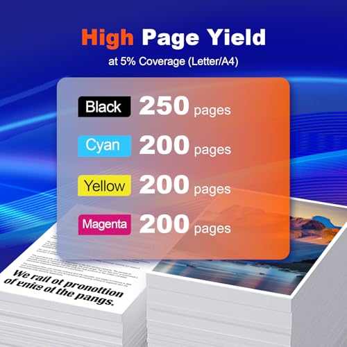 Image of Compatible LC501 Ink Cartridges Replacment for Brother LC501XL LC501 Compatible with Brother MFC-J1360DW MFC-J1410DW MFC-J1260W Printer (4-Pack, Black Cyan Magenta Yellow)
