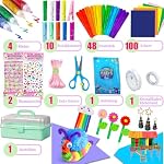 2000+ Pcs Arts and Crafts Supplies for Kids - Kids Craft kit for Boys & Girls - Craft Box Gift for Ages 4-6, 6-8, 8-12
