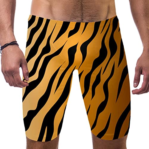 Traje de baño para hombre de natación estilo slip multicolor modelo tigre en talla L
