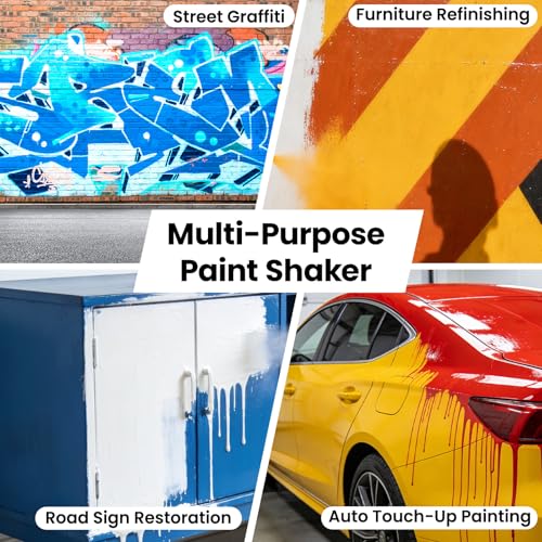 Deerchirp Paint Shaker for Reciprocating Saw, Spray Can Mixer Attachment with Shock Pads and Anti-Slip Strap, Fits 2"-4" Cans (Orange) by Deerchirp ㅤ - Image 6