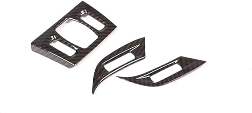Miniatura 3 de YIWANG 3 piezas de fibra de carbono estilo para BMW X1 F48 2016  2019 ABS plástico Dashboard Air Vent Outlet marco recortes para BMW X2 F47 2018