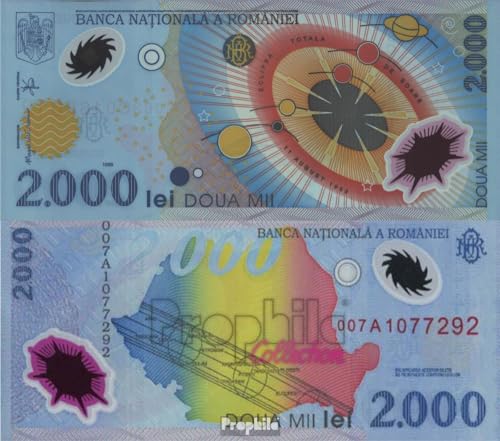 Prophila Collection Rumania Pick-No.: 111a Nueva 1999 2.000 Lei (Billetes de Banco para coleccionistas - sin Medio de Pago) Aviones/Globos/Zepelines/Aviación