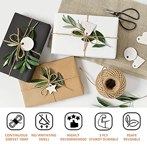 Jute-Twine-Natural-Hemp-Rope-for-Crafts-328-Feet-2-MM-Burlap-Banner-String-Roll-Garden-Ribbon-for-Climbing-Plants-Thick-Gift-Wrapping-Packing-Brown-Cord-Heavy-Duty-Outdoor-Decorative-Wired-Sisal