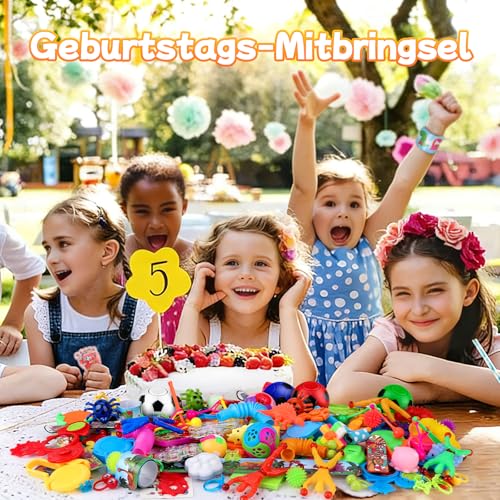 nicknack 116Stück Mitgebsel Kindergeburtstag, Geburtstag Gastgeschenke Mitbringsel, Give Aways Gastgeschenk Kindergeburtstag Wundertüte, Spielzeug kleine Geschenke für Kinder Jungen Mädchen